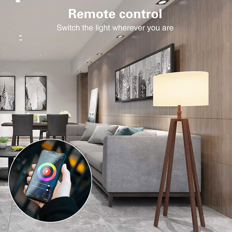 Alexa Alexa Intelligent Voice Control Wifi Bulb Light Rgbcw 9W Wide Pressure Timing Music Rhythm Application Scenario