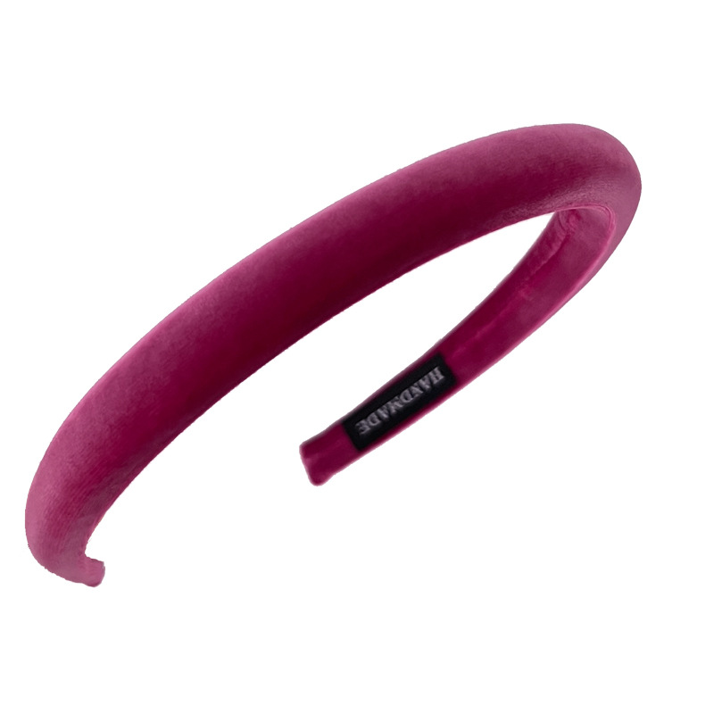 Hair Band Senior Sense Velvet Increase Cranium Vintage Fine Edge Hairpin New Early Autumn Wear Temperament Solid Color Headband Item Picture