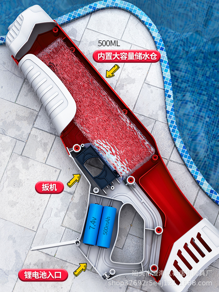 Fully automatic water suction electric water gun toy, children's high-pressure powerful water spray gun, continuous fire water fight magic tool for boys Application Scenario
