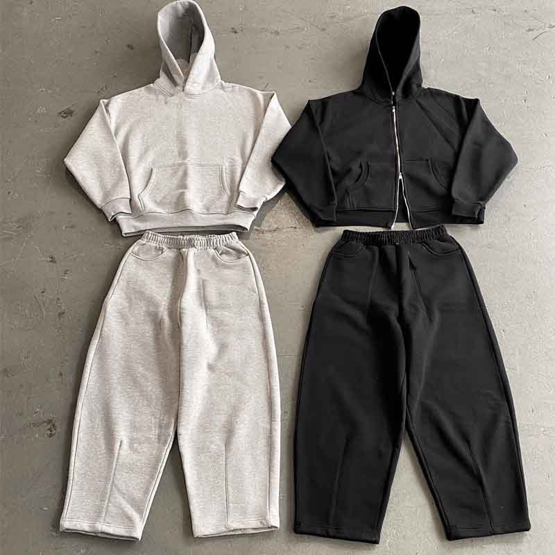 sweatshirt solid color loose sweatshirt sweatpants wholesale