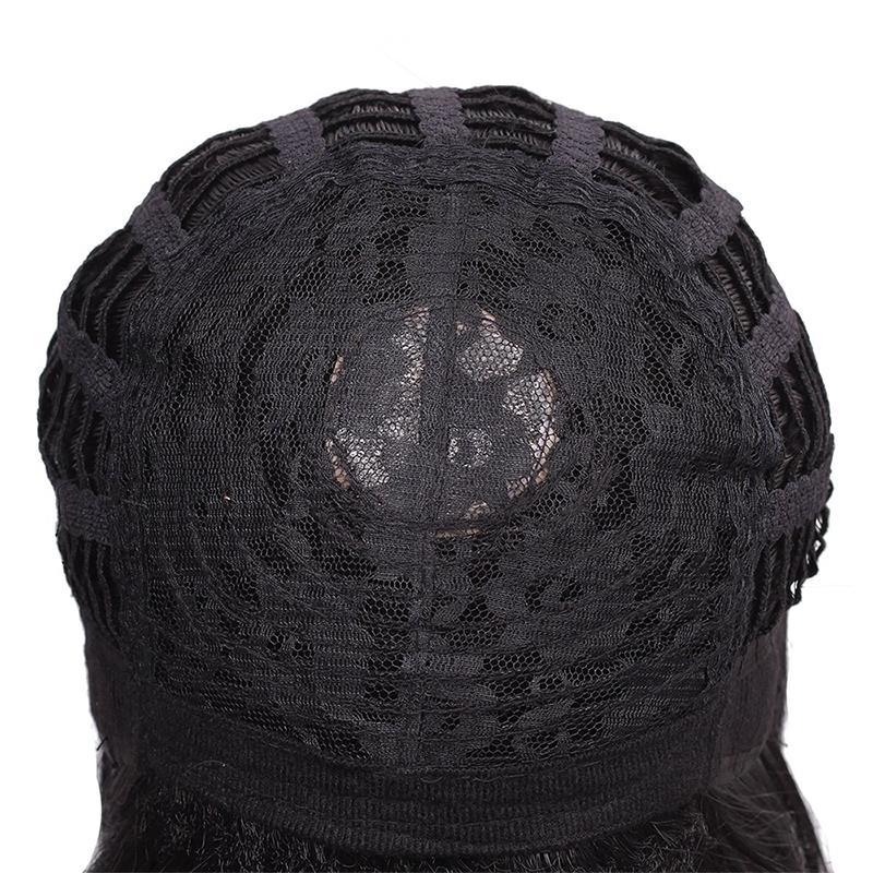 Amazon cross-border best-selling European and American wigs, African fashion mid-parted rose net long curly hair wigs factory stock Item Picture
