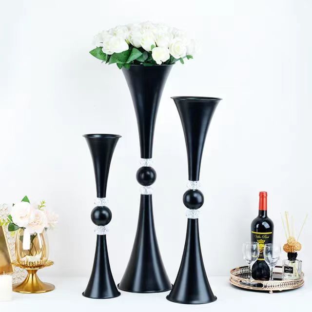 Wedding Props Iron Flower Stand Flower Arranger Decoration Home Table Hotel Supplies Wedding Supplies Road Lead Vase details Picture