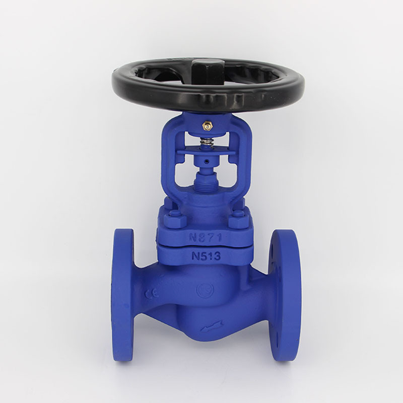 WJ41H-16C German Standard high-temperature steam heat transfer oil cast steel flange corrugated pipe stop valve DN25 40 50 80 details Picture