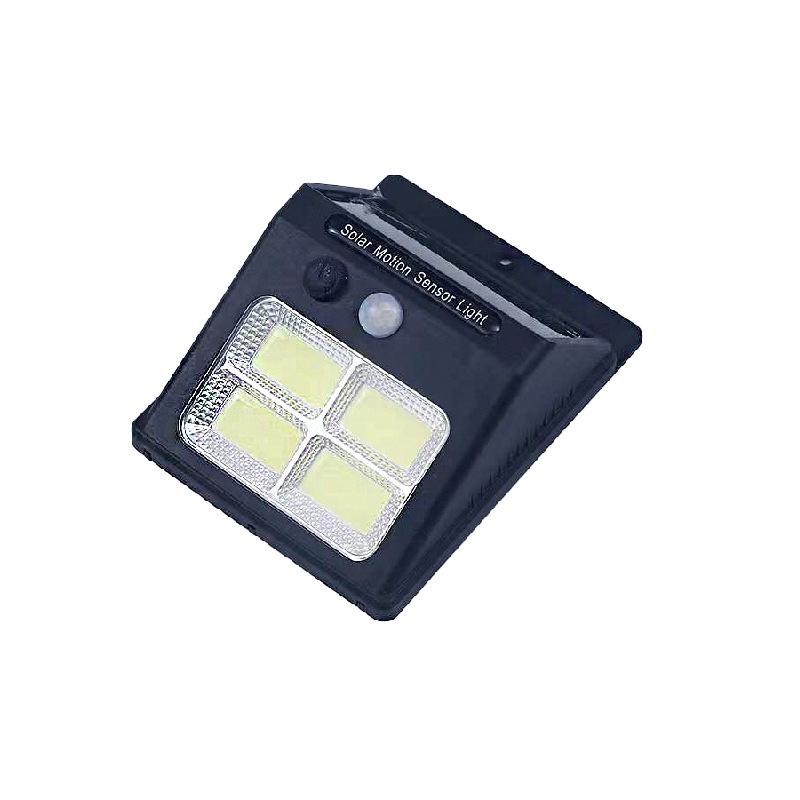 Outdoor courtyard lamps, wall lamps, outdoor fences, courtyard household street lamps, COB human body sensor solar charging wall lamps details Picture