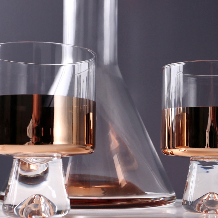 Simple household amber cold water cup, large capacity juice cold drink glass pot, water rising cold water pot Specification image