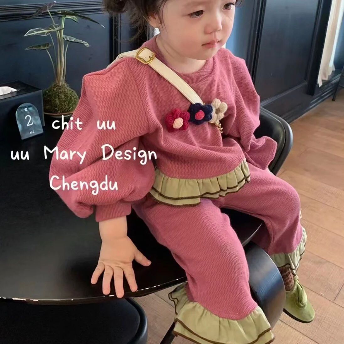 2022 Autumn New Girls' Set for Small and Medium-sized Children and baby Girls, two-piece set, Stylish Children's set