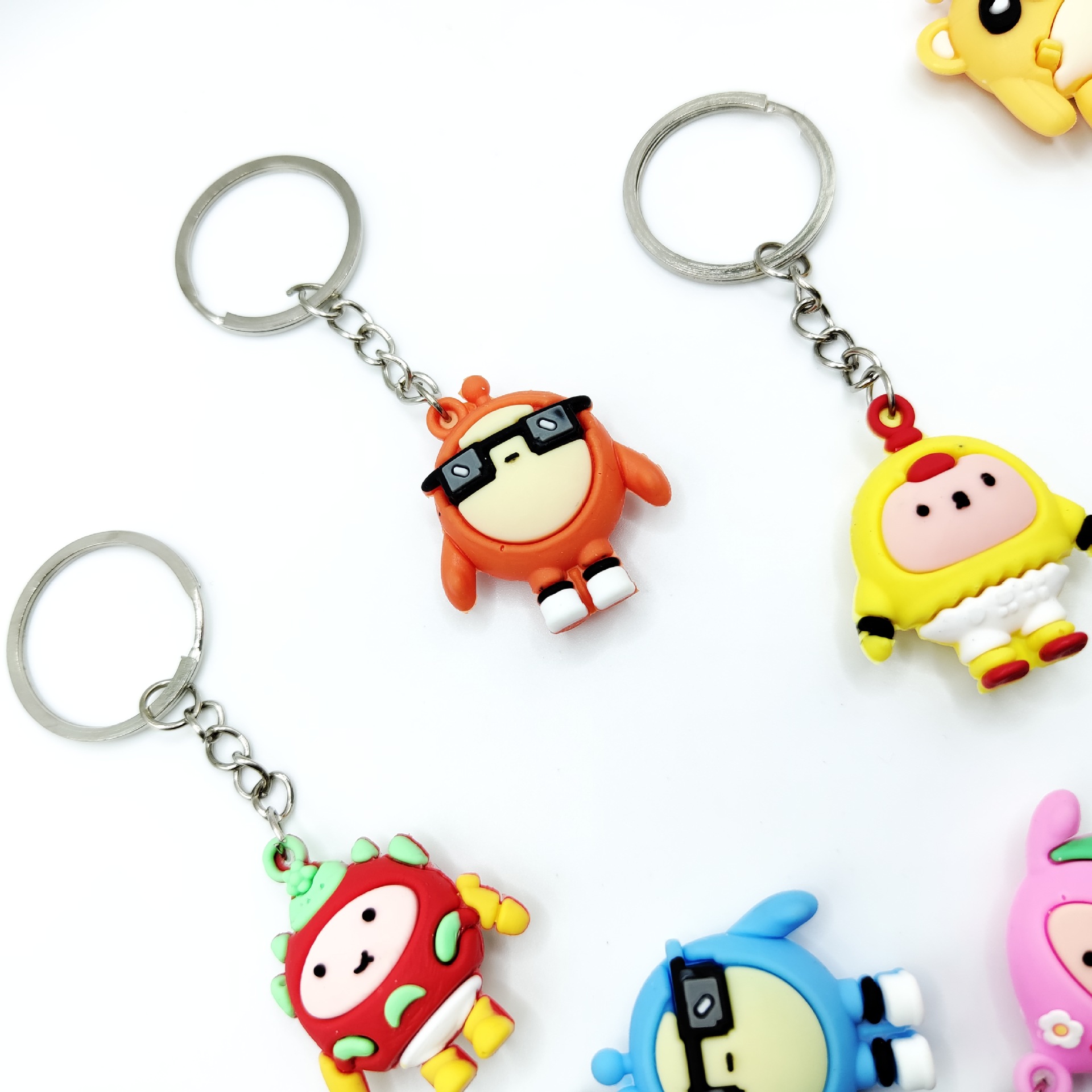 Manufacturers Direct Sales Of Egg Doll Key Chain Cartoon Doll Pendant Cute Couple Car Key Chain Pendant Wholesale details Picture