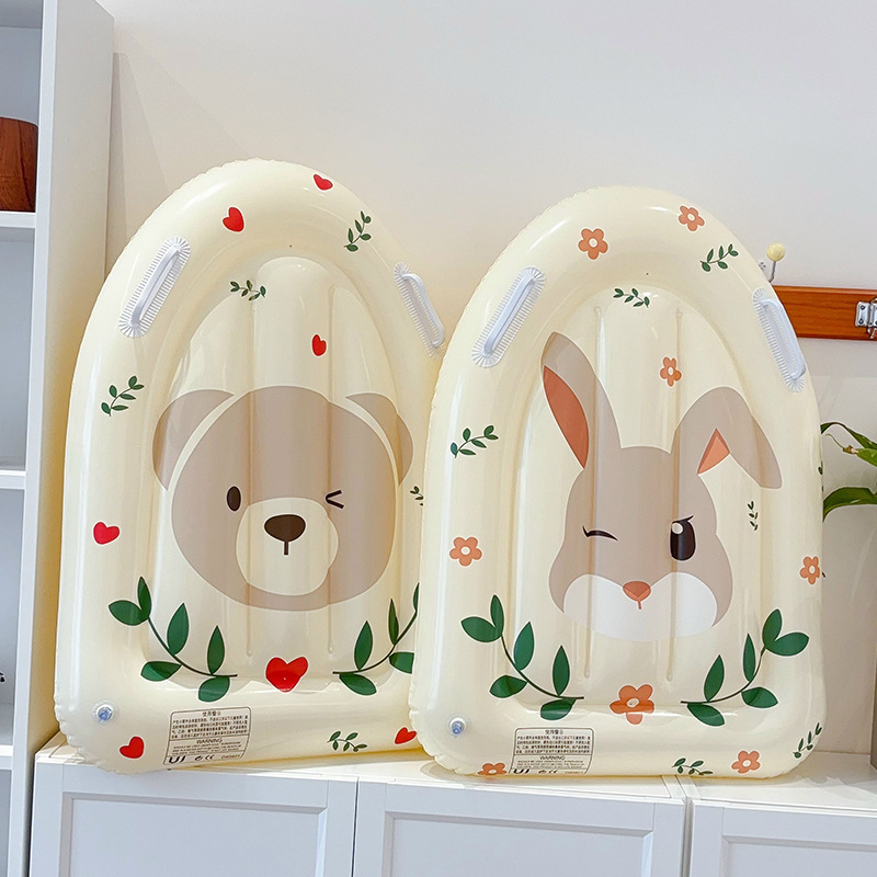 24 New Children's Cartoon Rabbit Swimming Ring Baby Sinking Seat Ring Child Water Floating Row Bear Wholesale Specification drawing