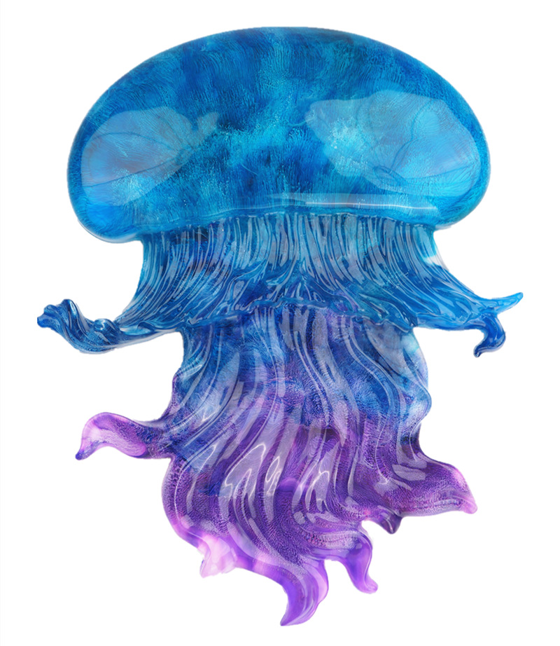 diy epoxy resin jellyfish sea biology mirror silicone mold drop glue mold Application Scenario