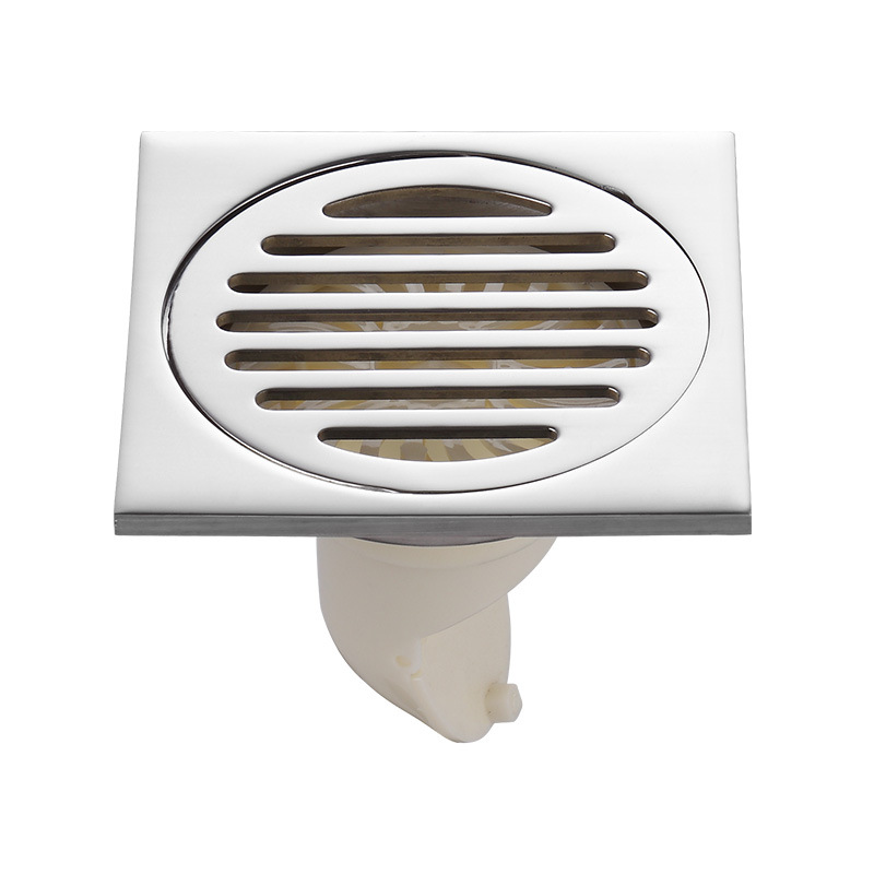 Stainless Steel Thickened Floor Drain 6 % Washing Machine Floor Drain Odor Prevention Shower Room Plastic Side Drain Engineering Item Picture