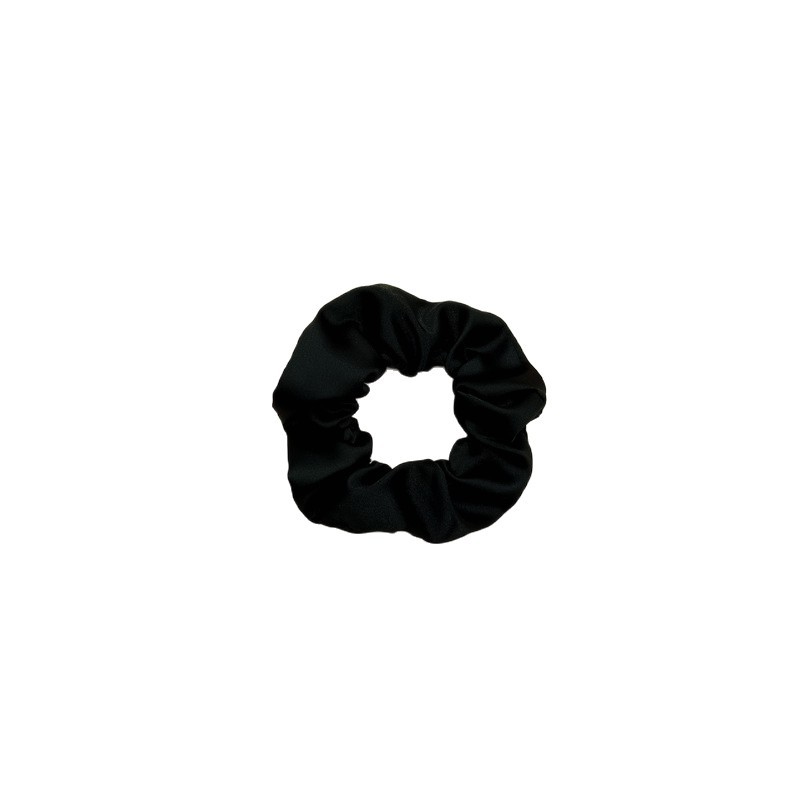 Cross-border Amazon faux silk stretch tinted fabric large intestine hair band, simple and versatile hair tie, fabric hair accessory Item Picture