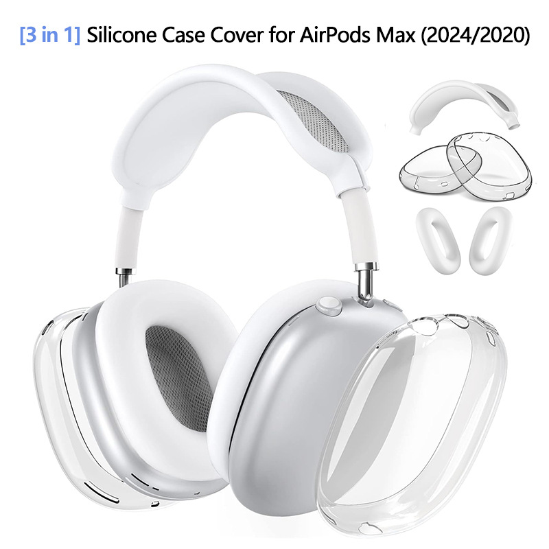 AirPods Max earphone case Headband Protective case Apple Max2 Silicone TPU three-piece set pic 7