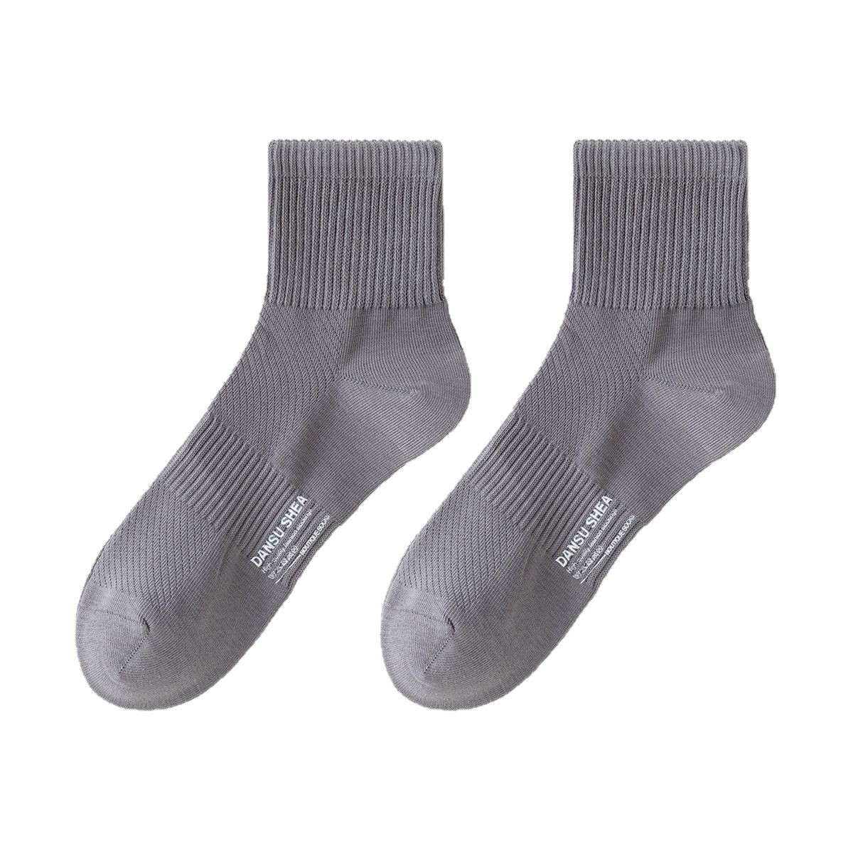 Summer thin short socks, short leg boneless sweat-absorbing, antibacterial and deodorizing socks, men's all-cotton breathable mesh pure cotton socks Item Picture