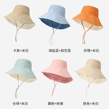 双面防晒帽子upf50+遮阳帽女防紫外线大帽檐夏季太阳帽户外渔夫帽
