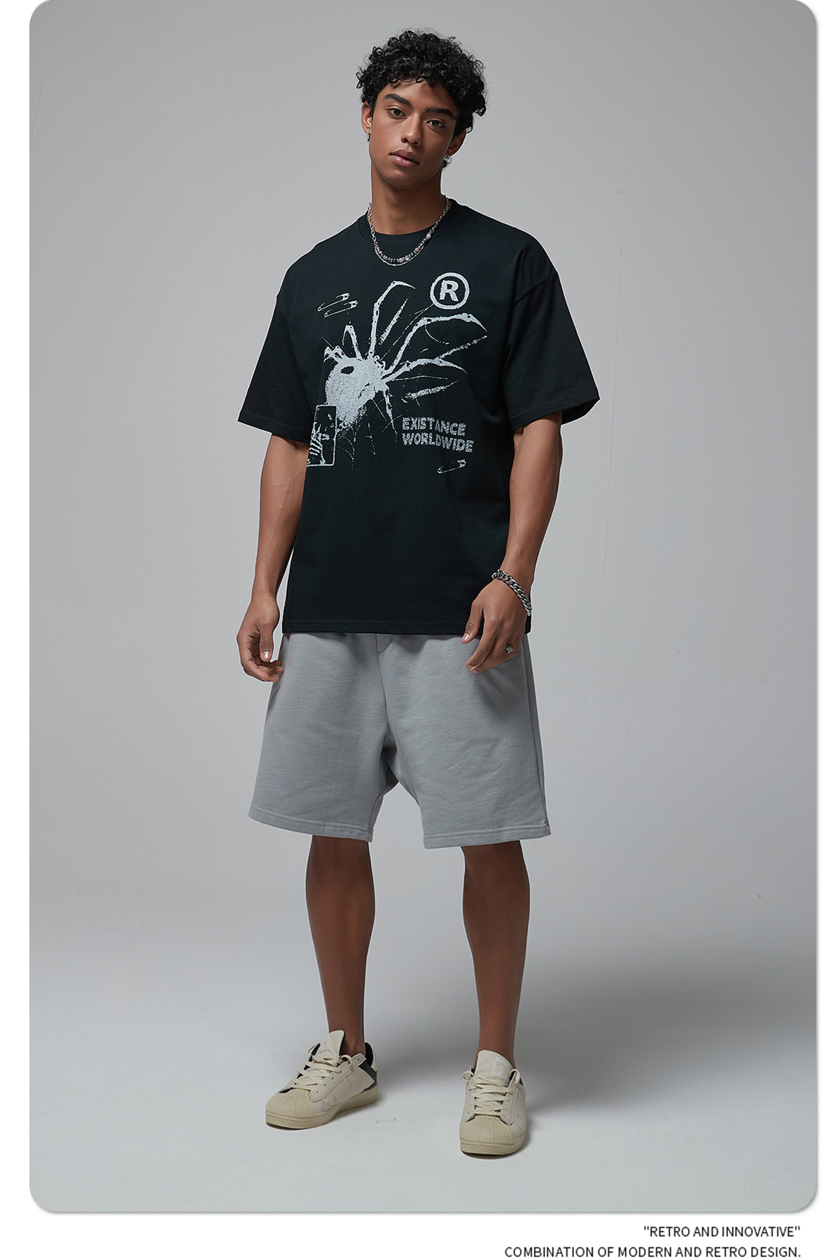 ARTIE男装|2026新品oversize宽松印花短袖t恤男美式潮牌圆领短袖T详情16