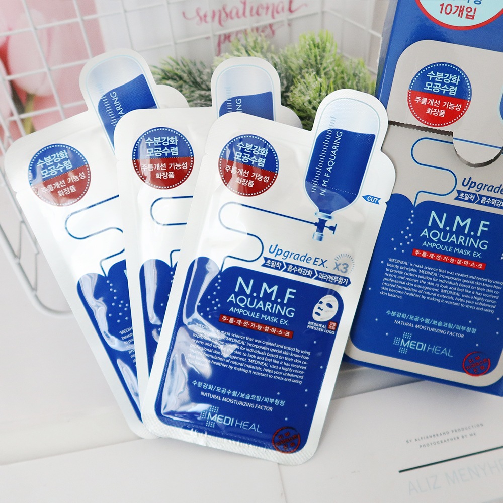 Korean Medi/Huirke/Laisi Injection Reservoir nmf Mask Moisturizing and Hydrating Reservoir Mask Specification image