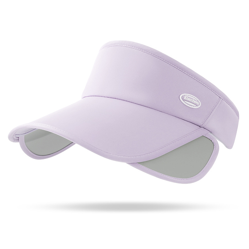 2023 New Telescopic Plate Empty Top Hat Women's Summer Sun Protection Uv Beach Riding Sun Hat Large Overhang Visor Item Picture