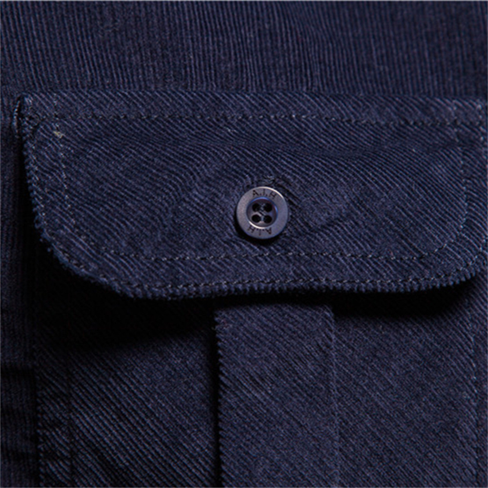 Men's autumn cotton basic Japanese-style corduroy men's business shirt, fitted casual shirt, new men's long-sleeved jacket Application Scenario