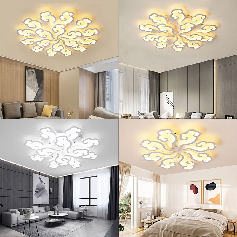 祥云灯网红大气客厅灯 简约现代卧室灯亚克力led吸顶灯创意智能灯
