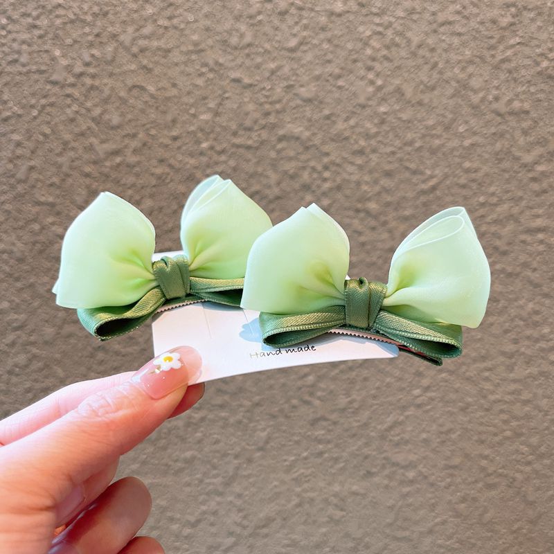Shop Created By 2023 Three-Dimensional Bow Hair Clip Children's High-End Hair Clip Girls Snow Gauze Hair Accessories Baby Clip