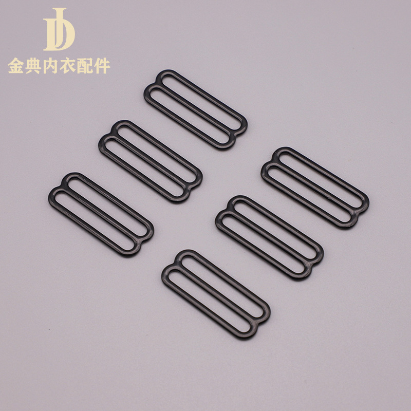 Metal nylon iron wrapped rubber buckle bra shoulder strap underwear adjustment 089 QQ Golden Classic underwear accessories in stock supply Item Picture