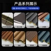 Foreign trade bamboo and wood fiber pvc grating Great Wall board hotel home decoration wpc hollow concave-convex plastic wood background wall decorative board Specification image