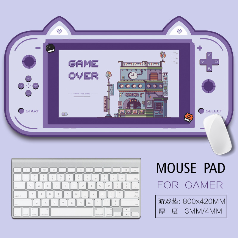 Extra-large game competition irregular-shaped mouse pad, desk pad, office desk pad, mouse pad, mouse slide pad