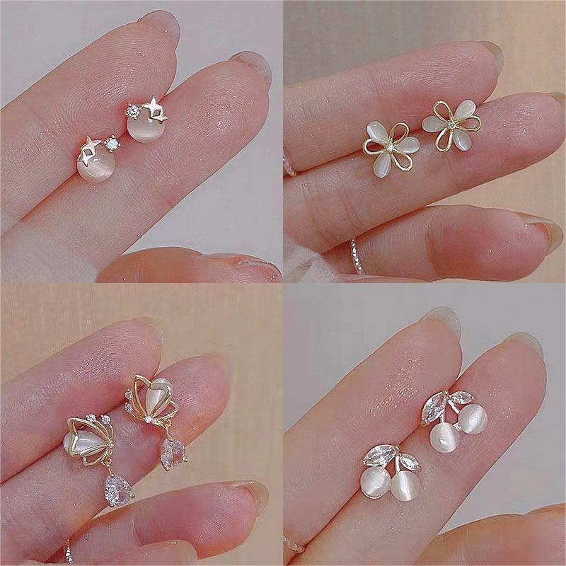 Collection ~s925 Silver Stud Earrings, Ear Clips, French simplicity, versatile for daily use, elegant and trendy bestsellers, High-end feel wholesale Specification image