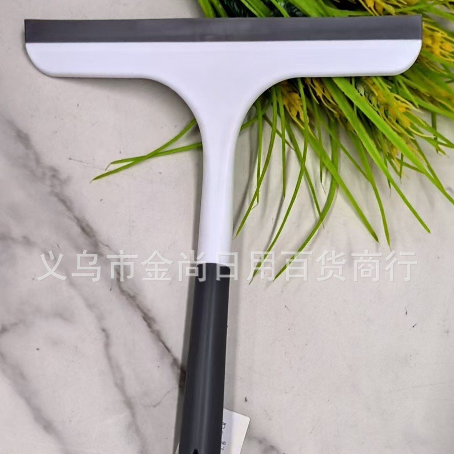 Plastic long-handled glass scraper, bathroom floor soft rubber household wiper, a magic tool for cleaning glass details Picture