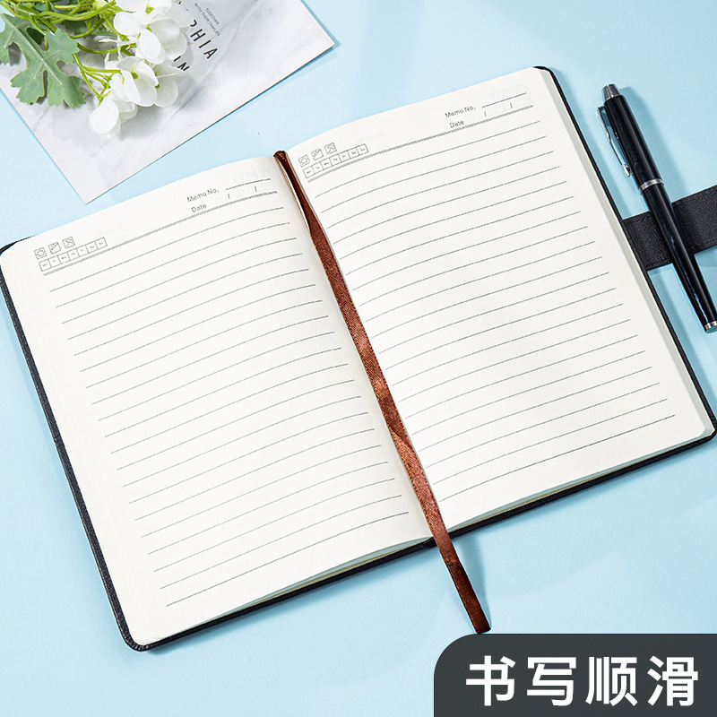 A5 Buckle Notebook Business Office Notepad Gift Box Set High-End Trend Meeting Minutes Can Print Logo Application Scenario