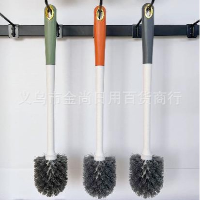 Household wall-mounted toilet brush with no blind spots, no need for drilling, long-handled toilet brush Application Scenario