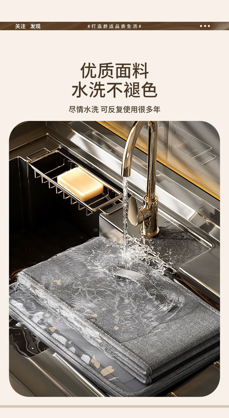 阳离子软盖收纳箱带锁家用折叠整理储物箱衣服文件证件防尘详情5