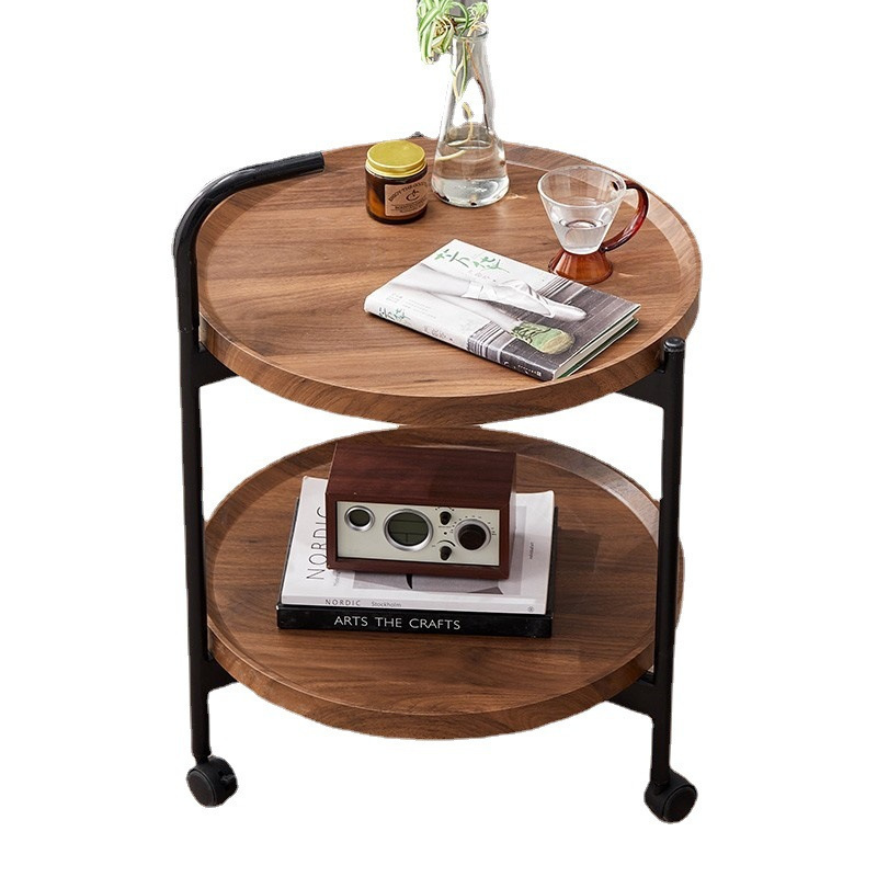 Small trolley, coffee table, storage rack, small coffee table, sofa side table, simple and modern, small table side table, mobile wheeled dining cart Item Picture