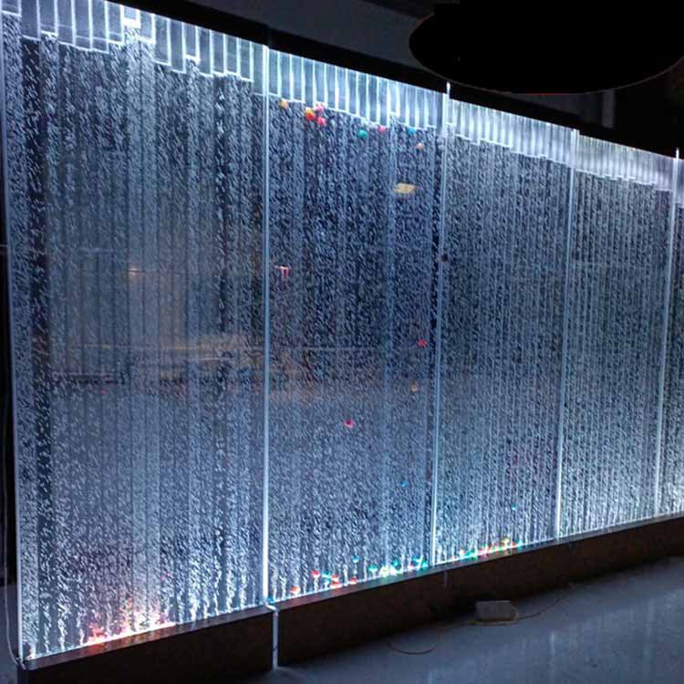 Acrylic Water Curtain Wall Bubble Wall Screen Partition Modern Water Screen Living Room Dining Room Decoration Water Dance Bubble Wall details Picture