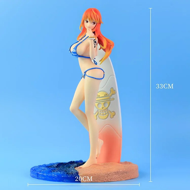 One Piece beach surfing Nami swimsuit Nami water scene model boxed handwork