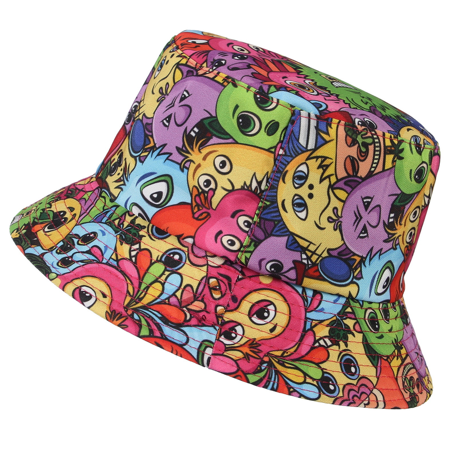 Cross-Border Trend Sunshade Hat Fashion Print Double Face Wear Personality All Cotton Fisherman Hat Basin Hat Spot Wholesale Application Scenario