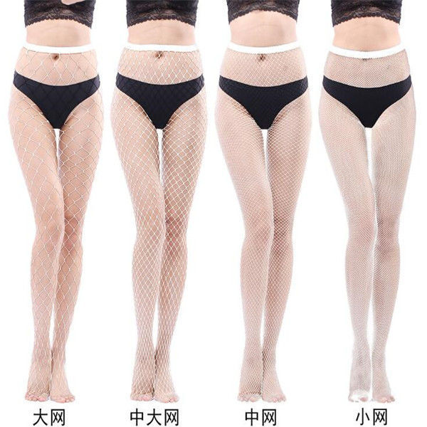 Socks ground spread a cross-border high elastic fishnet socks black stockings female European and American fashion thin sexy net pants black lace in large net mesh Specification drawing