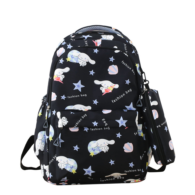 حقيبة حقيبة مزدوجة في حرم الجامعي للبنات، حقيبة حقيبة حقيبة حقيبة ظهر على الظهر، حقيبة مدرسية لتلميذة المرحلة الإعدادية Item Picture