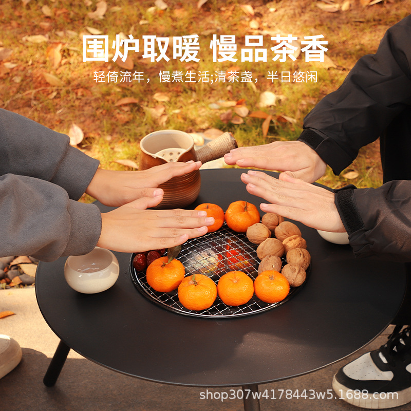 A multi-functional portable barbecue table, a smokeless courtyard barbecue table for outdoor gatherings and barbecues, and an outdoor grill table Specification image