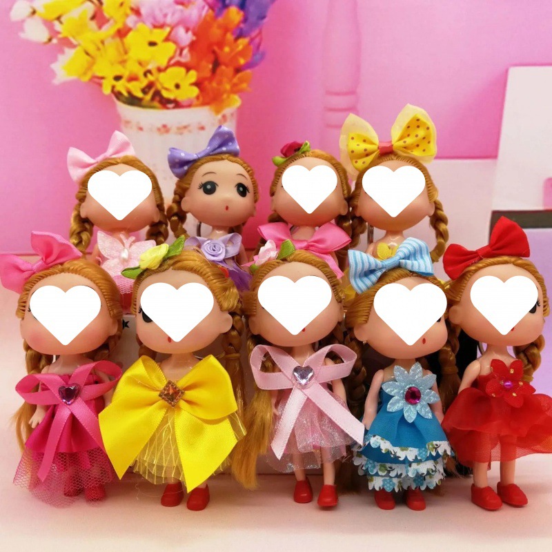 Push Small Gifts Manufacturers New 12 Cm Cute Fuzzy Doll Vinyl Doll Girl Toy Small Gifts Specification drawing