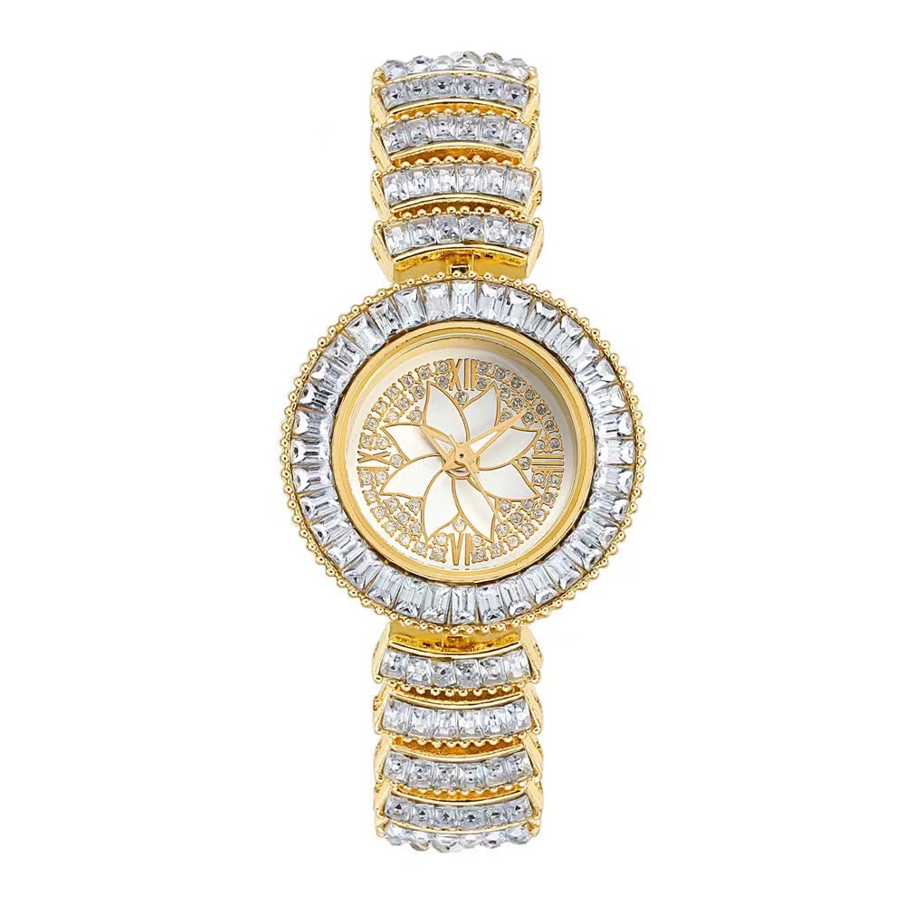 New popular and trendy quartz rhinestone alloy bracelet watch with a fine strap and elegant style, "Full Sky Star" cross-border hot sales wholesale Specification image