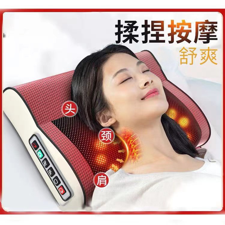 按摩枕颈椎按摩仪颈肩揉捏多功能腰背部按摩器热敷电动全身全自动