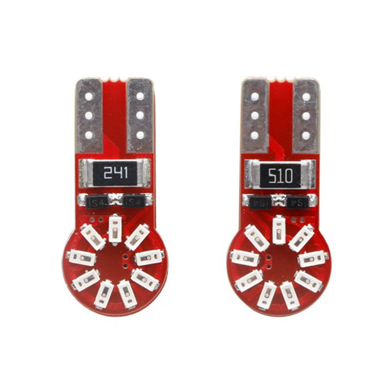 T10-18SMD-4014 12V Fan lamp, Auto accessories, double-sided indication lamp, license plate lamp, auto accessories lamp Specification drawing