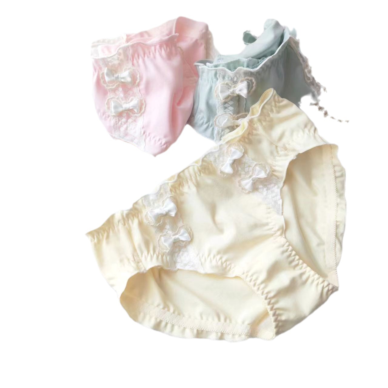 内裤/情趣用品/女士冰丝内裤/三角内裤冰丝/女士内裤白底实物图