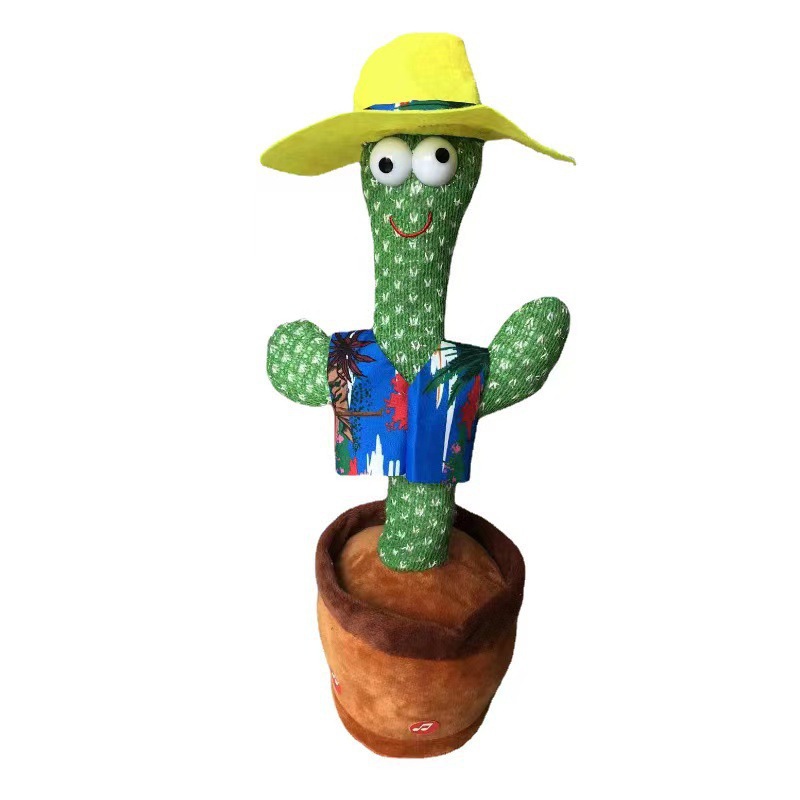 Children's Douyin bestseller cross-border dancing cactus twisting electric plush toy learning to speak and sing Specification image