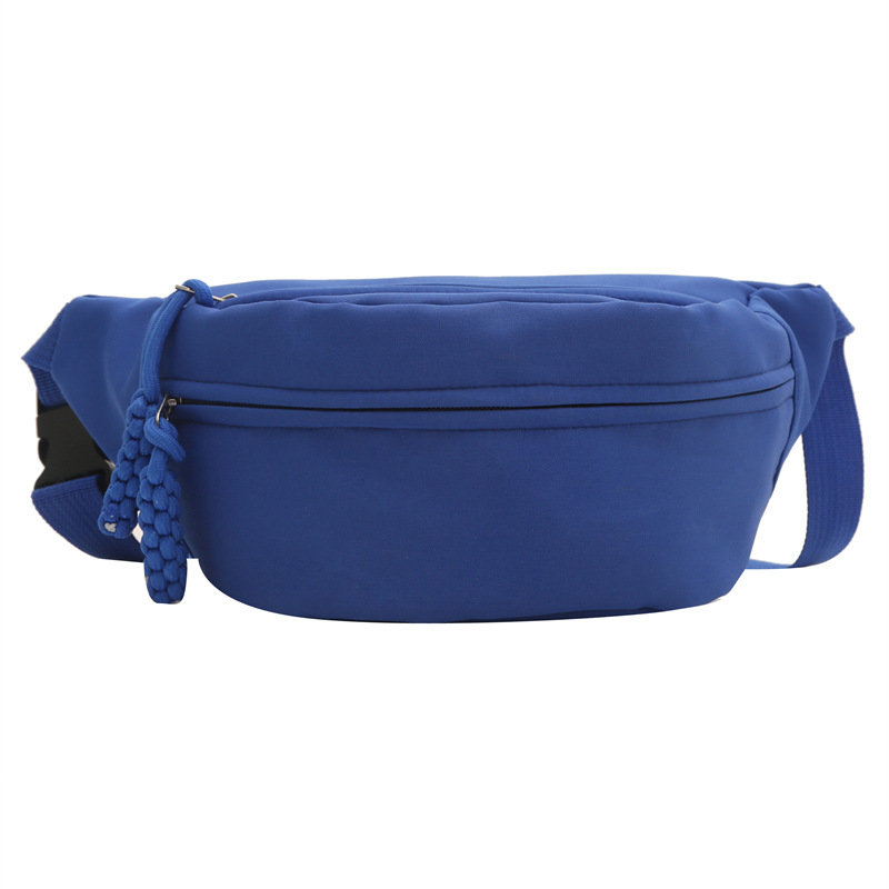 Crossbody bag, women's casual bag, Spring 2025 new style canvas bag, niche and versatile ins waist bag, trendy sporty chest bag Item Picture