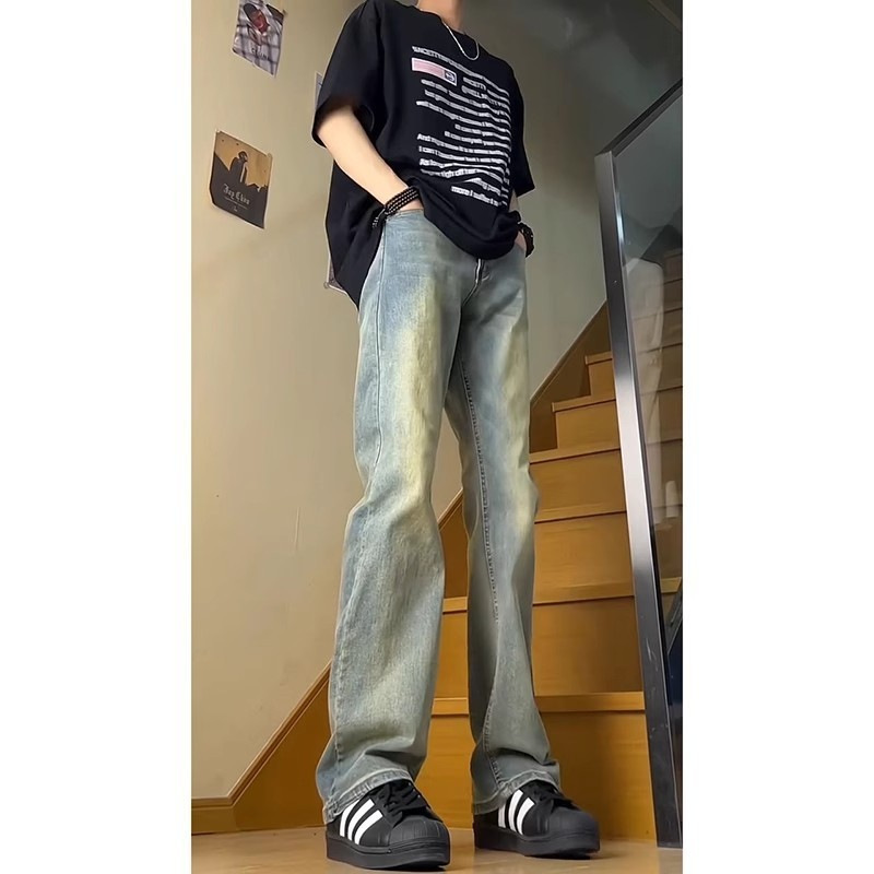 男士牛仔裤实物图