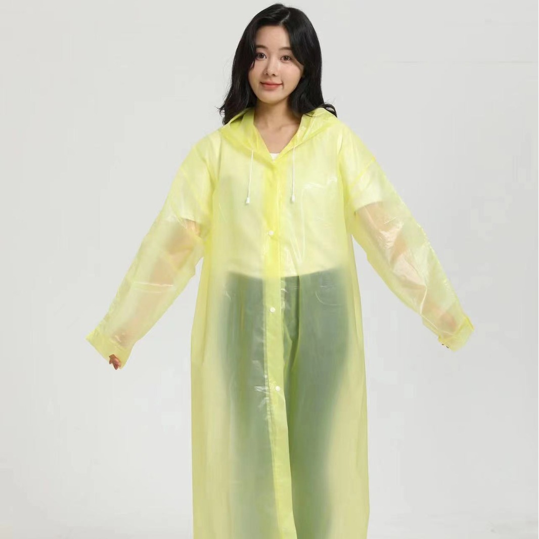 eva matte thickened adult transparent raincoat, non-disposable raincoat, cycling raincoat, suitable for both men and women outdoors Application Scenario
