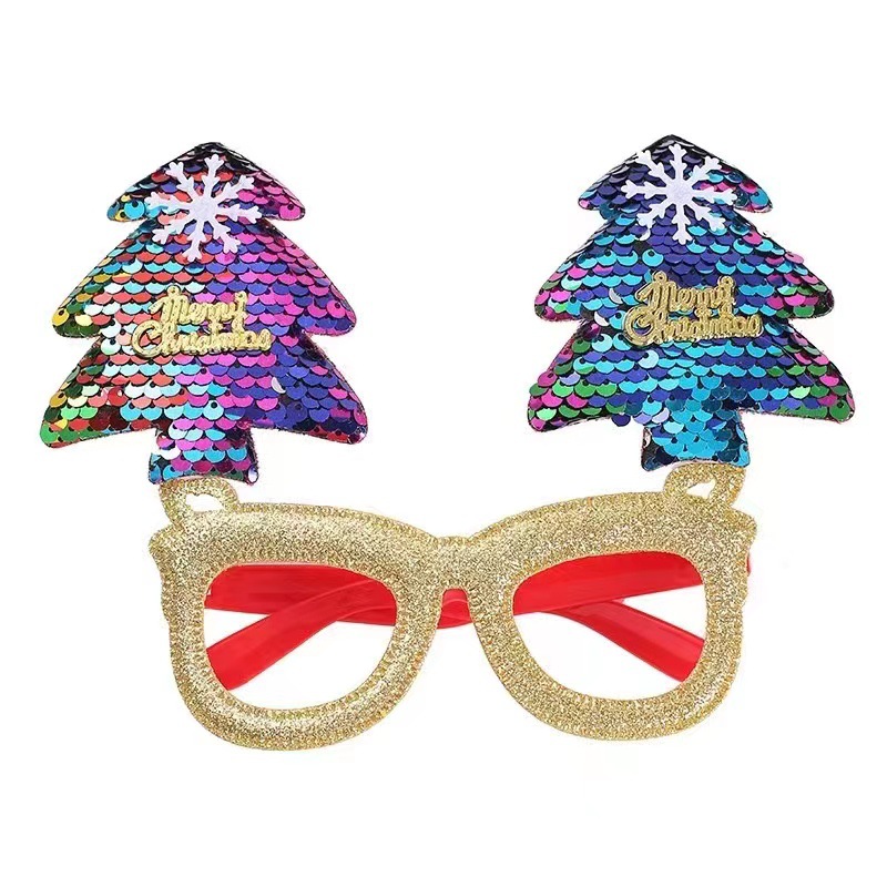 2024 New Christmas decorative glasses Adult Children Christmas gifts Holiday supplies party Creative glasses frames Item Picture