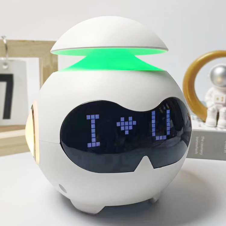 Cute expression alarm clock smart light 2024 New model Bluetooth speaker, multi-functional atmosphere night light for students and children customized Specification image